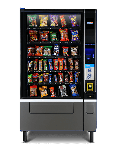 Máquina expendedora de snacks y alimentos